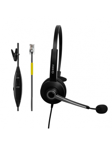 Auriculares Headset Riku RKP-681-RJ Monoaural