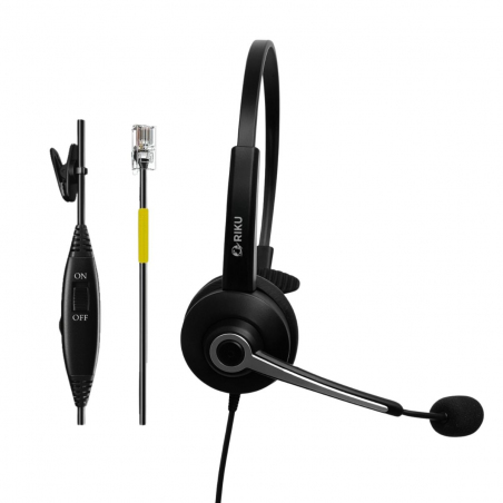 Auriculares Headset Riku RKP-681-RJ Monoaural