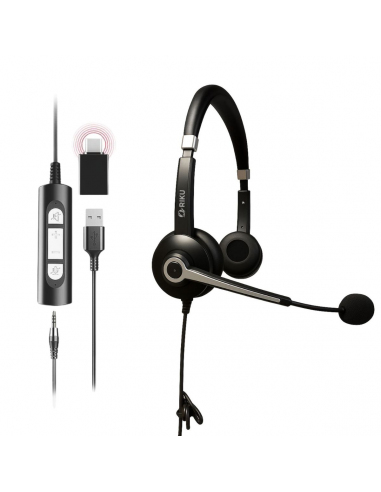 Auriculares Headset Riku RKP-682-U3-C Biaural