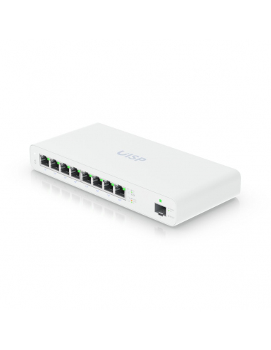 Switch UBIQUITI UISP-S 8 Puertos GbE RJ45 1 Puerto SFP Switch UBIQUITI UISP-S 8 Puertos GbE RJ45 1 Puerto SFP