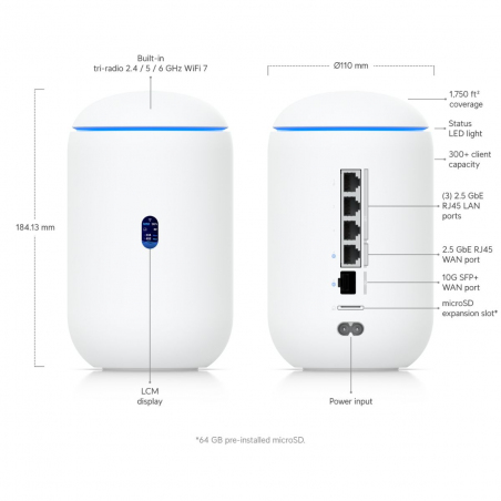 Router Ubiquiti UDR7 AP Wifi 7