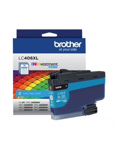 Cartucho de Tinta Brother LC406XLCS Cian Original