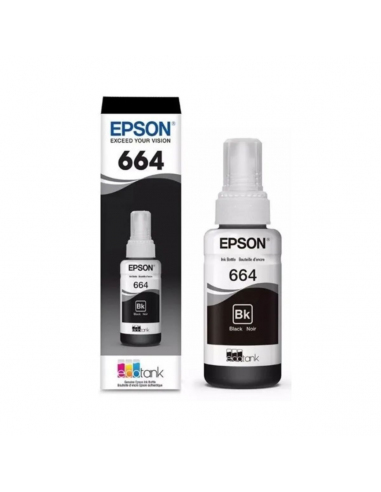 Botella de tinta EPSON T664120-AL Negro Para L200 L210 L355 L555