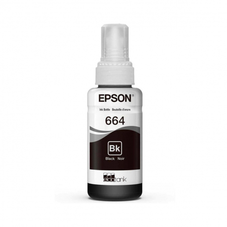 Botella de tinta EPSON T664120-AL Negro Para L200 L210 L355 L555