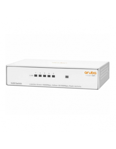 Switch Aruba Instant On 1430 5 Puertos RJ-45 - R8R44A Switch Aruba Instant On 1430 5 Puertos RJ-45 - R8R44A
