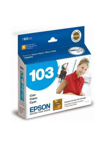 Cartucho EPSON T103220-AL Cian Para T40W/TX600FW