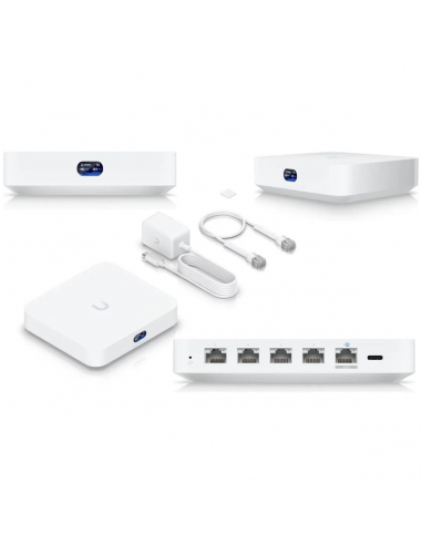 Router Cloud Gateway Ubiquiti UCG-ULTRA 1 Puerto WAN- 4 Puertos LAN RJ-45