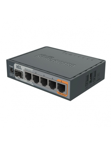 Router MikroTik RB760IGS hEX S - 5 Puertos Ethernet 1 Puerto SFP