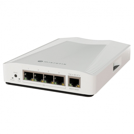 Router MikroTik CRS304-4XG-IN - 4 Puertos Ethernet 10G - 1 Puerto RJ-45