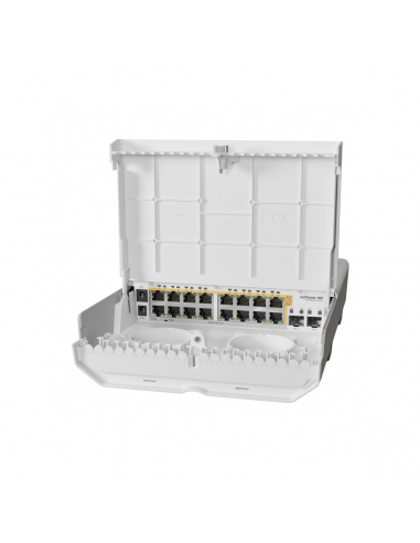 Switch MikroTik CRS318-16P-2S - 16 Puertos Ethernet PoE - 2 Puertos SFP+