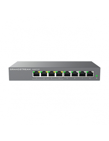 Switch Grandstream GWN7711P - 8 Puertos Gigabit Ethernet - 4 Puertos PoE