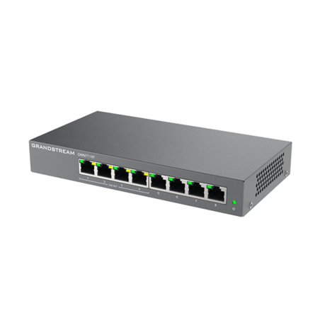 Switch Grandstream GWN7711P - 8 Puertos Gigabit Ethernet - 4 Puertos PoE