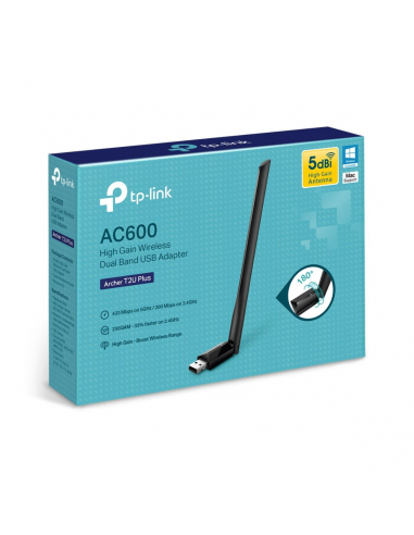 Adaptador TP-LINK Archer T2U Plus - Inalámbrico de Doble Banda