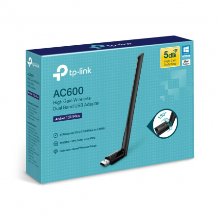 Adaptador TP-LINK Archer T2U Plus - Inalámbrico de Doble Banda