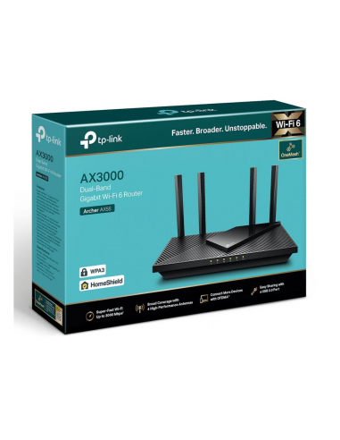 Router TP- LINK Archer AX55 PRO AX3000 - Wifi 6 Doble Banda