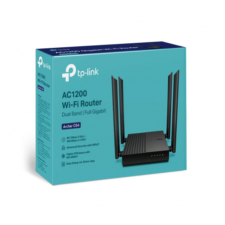 Router TP-LINK Archer C64 AC1200 - Wifi