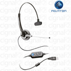 Headset Monoaulral Felitron Stile Top Due Compact Voip 2