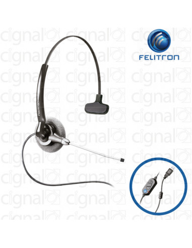 Headset Monoaulral Felitron Stile Top Due Compact Voip