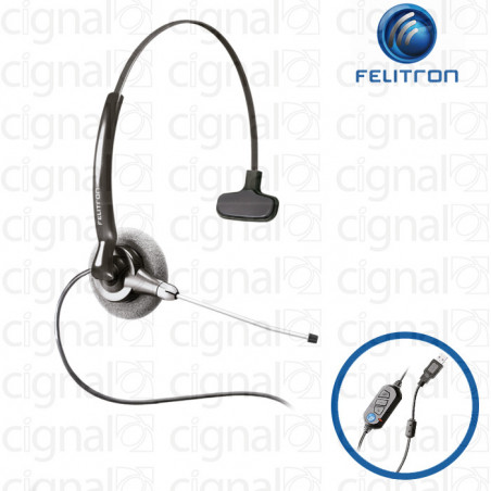 Headset Monoaulral Felitron Stile Top Due Compact Voip