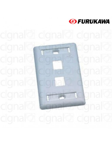 Faceplate Furukawa 2 Posiciones Blanco 35050053