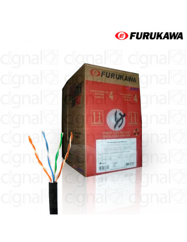 Bobina de Cable SOHO Furukawa UTP Cat. 5e Externo Negro