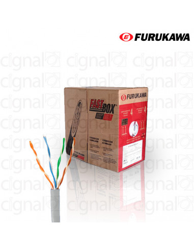 Bobina de Cable Furukawa UTP Cat. 5e interno Gris