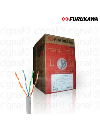 Bobina de Cable Furukawa UTP Cat. 5e interno Gris