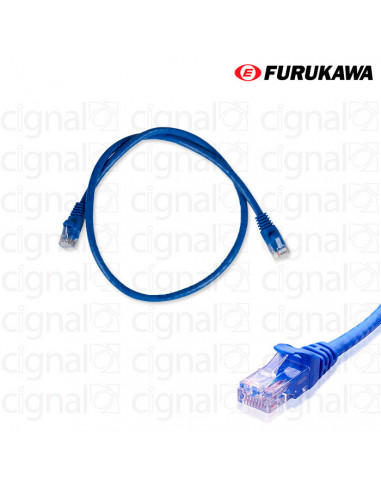 Patch Cord FURUKAWA 0,5mts CAT 6 Azul