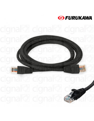 Patch Cord FURUKAWA 1,5mts CAT 6 Negro