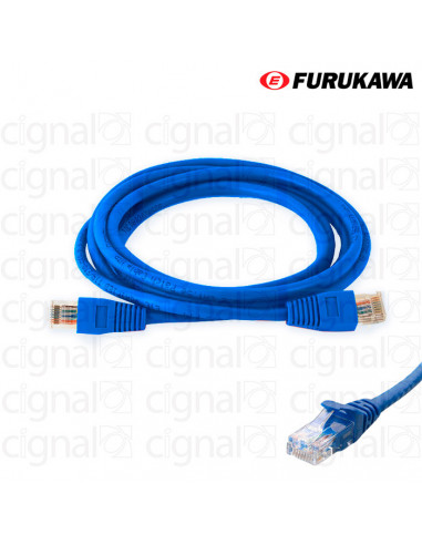 Patch Cord FURUKAWA 1,5mts CAT 5e Azul