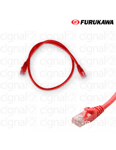 Patch Cord FURUKAWA 0,5mts CAT 6 Rojo