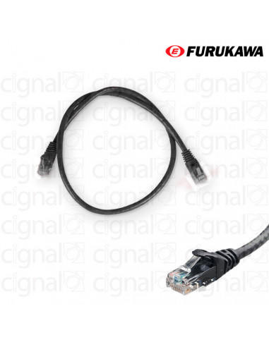 Patch Cord FURUKAWA 0,5mts CAT 6 Negro