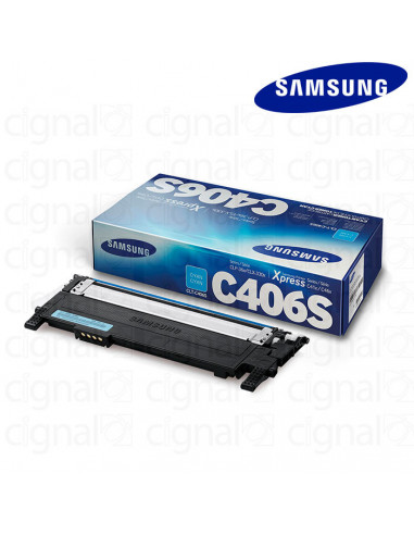 Cartucho Toner Samsung CLT-C406S CIAN