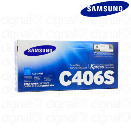 Cartucho Toner Samsung CLT-C406S CIAN