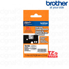 Cinta Brother TZCL6 de Limpieza de 36 mm de ancho x 8 m de largo - Laminada 2
