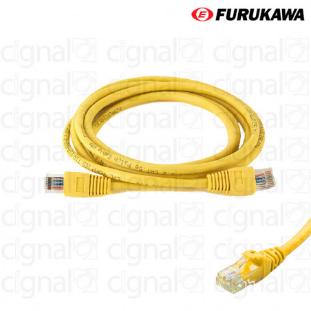 Patch Cord FURUKAWA 1,5mts CAT 5e Amarillo