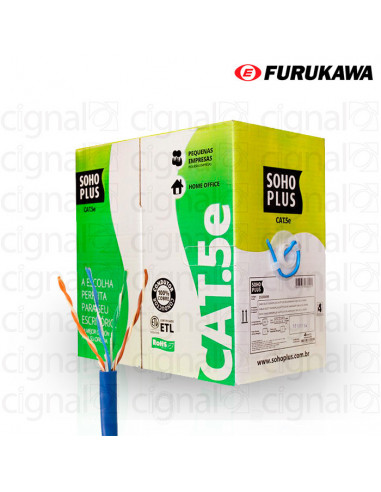 Bobina de Cable SOHO Furukawa UTP Cat. 5e Externo Azul