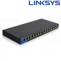 Switch Linksys LGS116P SMB 16 Puertos 10/100/1000 POE+