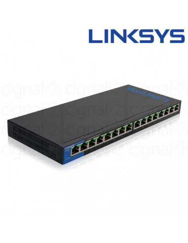 Switch Linksys LGS116P SMB 16 Puertos 10/100/1000 POE+