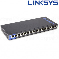 Switch Linksys LGS116P SMB 16 Puertos 10/100/1000 POE+ 2