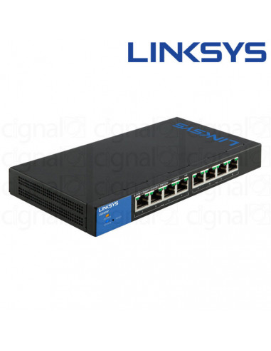 Switch Linksys LGS308P SMB 8 Puertos 10/100/1000 POE+