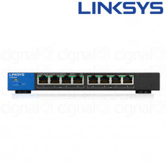 Switch Linksys LGS308P SMB 8 Puertos 10/100/1000 POE+ 2