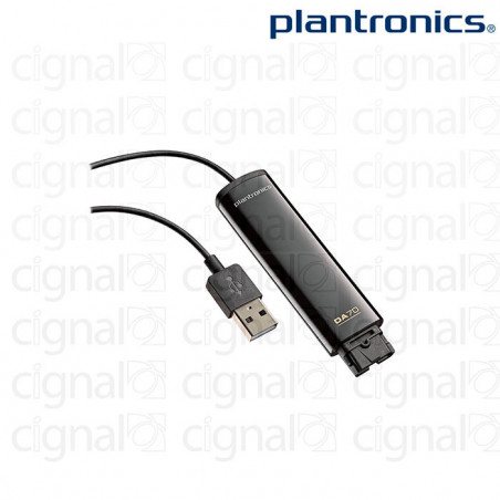 Adaptador USB Plantronics DA70 para Headsets