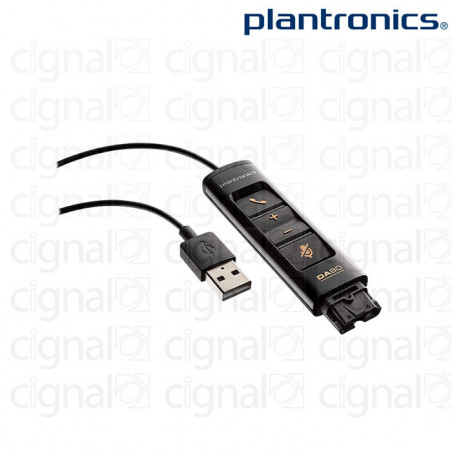 Adaptador USB Plantronics DA80 para Headsets