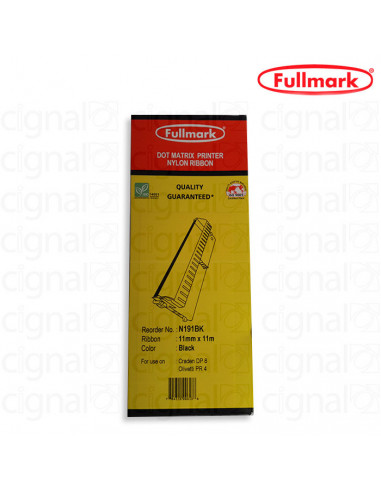 Cinta Fullmark N-191BK para impresoras  OLIVETTI PR4 / PR5  /  HASAR PR4 / PR5