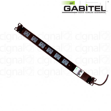 Canal de Tensión GABITEL T-6TNAC-1UCT 6 Tomas con Termica