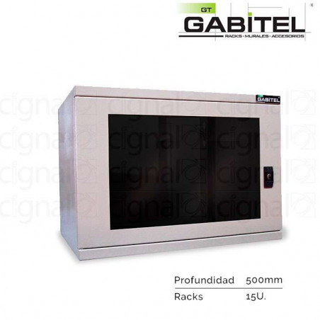 Rack Mural Gabitel M-CD-15U5B de 15U Compacto Beige