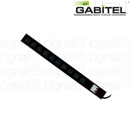 Canal de Tensión GABITELT-10TNAC-CT 10 Tomas con Termica