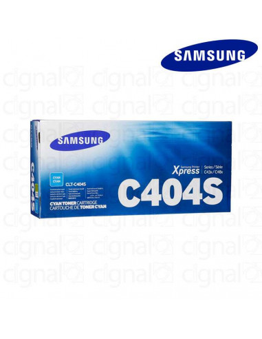 Cartucho Toner Samsung CLT-C404S Cian