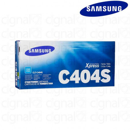 Cartucho Toner Samsung CLT-C404S Cian